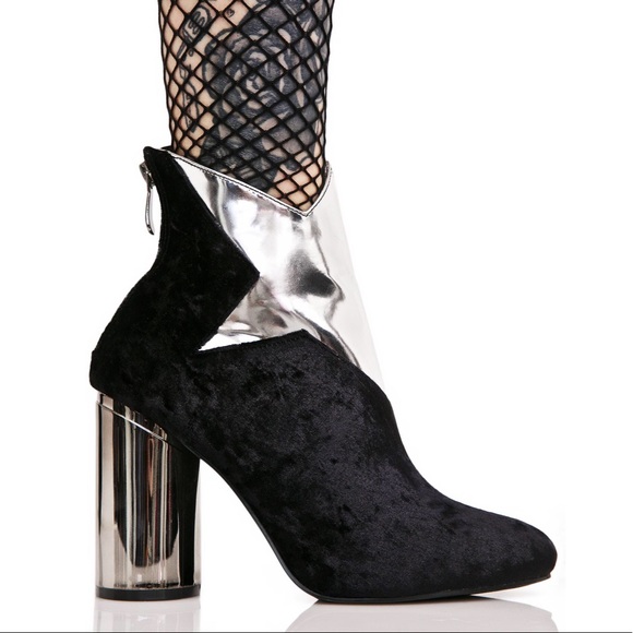 Starship metallic velvet star booties - Picture 4 of 7